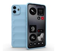 ESTH® Coque Silicone Liquide pour Nothing CMF Phone 1 (Bleu Clair) avec Protection Anti-germes et Doublure Douce en Microfibre, Housse Full Body Protection Étui Antichoc