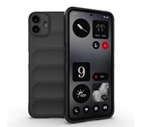 ESTH® Coque Silicone Liquide pour Nothing CMF Phone 1 (Noir) avec Protection Anti-germes et Doublure Douce en Microfibre, Housse Full Body Protection Étui Antichoc