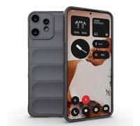 ESTH Coque Silicone Liquide pour Nothing CMF Phone 2 Pro (Gris Foncé) avec Protection Anti-germes et Doublure Douce en Microfibre, Housse Full Body Protection Étui Antichoc