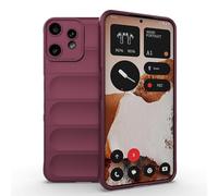 ESTH Coque Silicone Liquide pour Nothing CMF Phone 2 Pro (Violet Foncé) avec Protection Anti-germes et Doublure Douce en Microfibre, Housse Full Body Protection Étui Antichoc