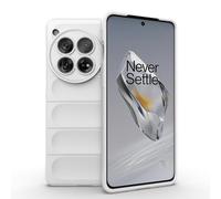ESTH® Coque Silicone Liquide pour OnePlus 12 5G (Blanc) avec Protection Anti-germes et Doublure Douce en Microfibre, Housse Full Body Protection Étui Antichoc
