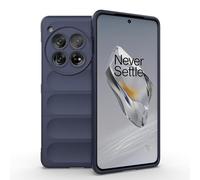 ESTH® Coque Silicone Liquide pour OnePlus 12 5G (Bleu Foncé) avec Protection Anti-germes et Doublure Douce en Microfibre, Housse Full Body Protection Étui Antichoc
