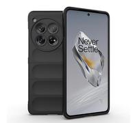 ESTH® Coque Silicone Liquide pour OnePlus 12 5G (Noir) avec Protection Anti-germes et Doublure Douce en Microfibre, Housse Full Body Protection Étui Antichoc