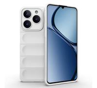 ESTH® Coque Silicone Liquide pour Realme C61 4G/Realme C63 4G (Blanc) avec Protection Anti-germes et Doublure Douce en Microfibre, Housse Full Body Protection Étui Antichoc
