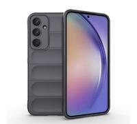 ESTH® Coque Silicone Liquide pour Samsung Galaxy A35 5G (Gris Foncé) avec Protection Anti-germes et Doublure Douce en Microfibre, Housse Full Body Protection Étui Antichoc