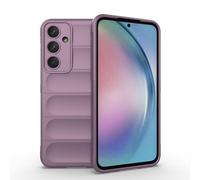 ESTH® Coque Silicone Liquide pour Samsung Galaxy A55 5G (Violet Clair) avec Protection Anti-germes et Doublure Douce en Microfibre, Housse Full Body Protection Étui Antichoc