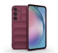 ESTH® Coque Silicone Liquide pour Samsung Galaxy A55 5G (Violet Foncé) avec Protection Anti-germes et Doublure Douce en Microfibre, Housse Full Body Protection Étui Antichoc