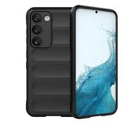 ESTH® Coque Silicone Liquide pour Samsung Galaxy S23 5G (Noir) avec Protection Anti-germes et Doublure Douce en Microfibre, Housse Full Body Protection Étui Antichoc