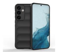 ESTH® Coque Silicone Liquide pour Samsung Galaxy S24 FE 5G (Noir) avec Protection Anti-germes et Doublure Douce en Microfibre, Housse Full Body Protection Étui Antichoc