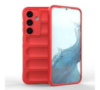 ESTH® Coque Silicone Liquide pour Samsung Galaxy S24 (Rouge) avec Protection Anti-germes et Doublure Douce en Microfibre, Housse Full Body Protection Étui Antichoc