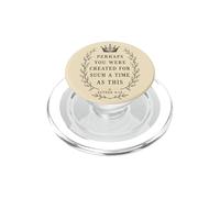 Esther 4 14 Christian Faith Verse de la Bible Couronne Laurel PopSockets PopGrip pour MagSafe