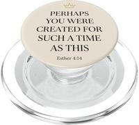 Esther 4:14 Couronne Bible Verse Faith Women PopSockets PopGrip pour MagSafe
