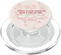 Esther 4 14 Couronne Florale avec Verset chrétien PopSockets PopGrip pour MagSafe