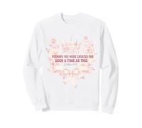 Esther 4 14 Couronne Florale avec Verset chrétien Sweatshirt
