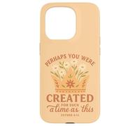 Esther 4:14 Created for A Time As This Crown Floral Coque pour iPhone 15 Pro
