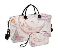 Esthétique Boho Moon Dreamy Decorative Weekender Sac de sport Sac de sport avec sangle réglable pour voyage Multifonctionnel bolso de Mano para viajar en Avion