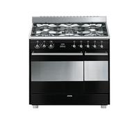 ESTHETIQUE CLASSICA 90cm MIXTE INOX NOIR BRILLANT - SCB92MN8