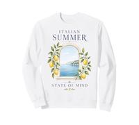 Esthétique de la côte amalfitaine d'été Italienne Sweatshirt