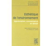 Esthétique De L'environnement - Appréciation, Connaissance Et Devoir