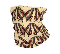 Esthétique Exotique Rétro Papillon Homme Femme Cache Cou Élastique Tour De Cou Multifonctionnel Snood pour Marche Sport Golf Course À Pied