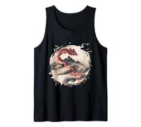 Esthétique Graphique Kitsune en Style Zen Harajuku Japonais Débardeur