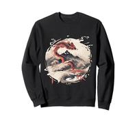 Esthétique Graphique Kitsune en Style Zen Harajuku Japonais Sweatshirt