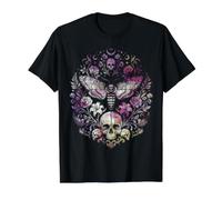 Esthétique Grunge, fairycore, Papillon, crâne, Lune T-Shirt Graphique avec Valeur