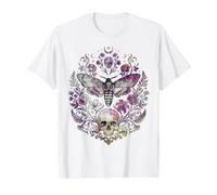 Esthétique Grunge, fairycore, Papillon, crâne, Lune T-Shirt Graphique avec Valeur