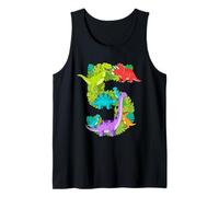 Esthétique pour fête d'anniversaire 5 Ans sur Le thème des Dinosaures Débardeur