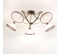 Esthétique Rustique Deckenleuchte En Laiton Ø82cm 5x E27 Plafonnier à Manger