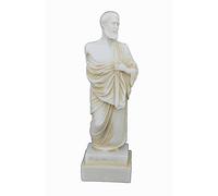 Estía Creations Hippocrate Statue grecque antique Père de la médecine moderne Petite âgés de sculpture