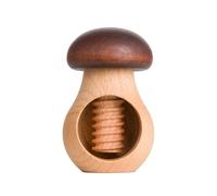 Estika® Casse-noisette champignon en bois, cèpes, casse-noix, champignon en bois, noyer