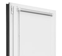 Estika Store occultant Thermique sans percage - Blanc - 75 x 120 cm - Store Enrouleur sans percage, Stores intérieurs pour Porte ou Fenetre, Protection Thermique