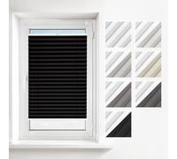 Estika Store plissé Thermo sans percer - 30 x 180 cm - Couleur: Graphite - Store plissé Thermique Klemmfix pour fenêtres, Disponible en différentes opacités, avec Accessoires de Montage