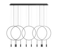 Estiluz Revolta L165.5D Pendelleuchte, noir, rosette noir