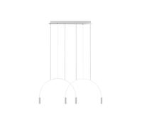 Estiluz Volta L73S.2D Pendelleuchte, blanc, rosette blanc