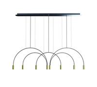 Estiluz Volta Suspension 8 3000K Noir/ Laiton