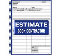 Estimate Book Contractor: Contractor Estimate Log Book: Construction Management Notebook, Job Estimate Planner for Contractors: Work Requests, Cost Tracking, and Project Notes, with dot grid diagram
