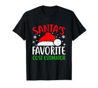 Estimateur de coûts préféré du Père Noël Amusant Père Noël T-Shirt