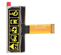 Estink 2,23 Pouces 123x32 Module d'affichage OLED Résolution Économie d'énergie de Lumière Mince pour Les Amateurs 'électronique de Bricolage (Yellow)