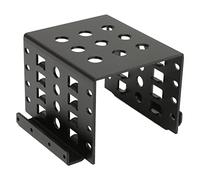Estink 2,5 Pouces Cage du Disque Dur Adaptateur de Montage en Métal Fort pour l'expansion de l'espace de Stockage, Conception Creuse pour Une Durée de Vie à Longue Durée (Black)