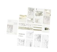 Estink 45 Feuilles Light Shadow sur le Thème des Autocollants de Note d'adhésif pour le Bricolage des Journaux Personnalisés (Regard vert en arrière)