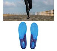 Estink Absorption de Choc Résistante aux Semelles à élasticité à Haute élasticité pour les Coureurs TPE Silicone Bleu 2pcs (Grand)