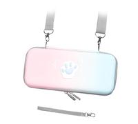 Estink Adorable Cat Hard Shell Protective Couvercle pour Game Console Bason Poids Léger pour Les Voyageurs (Gradient Rose Bleu)