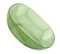 Estink Assiette de Fruits Sophistiquée Facile d'accès, Spacieux Bol de Collation de Comptoir pour les Réunions de Famille en Plastique (vert foncé)