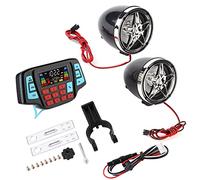 Estink Audio de moto, DC 12 V ABS étanche pour moto, lecteur MP3, système de haut-parleurs stéréo USB, support de carte mémoire pour moto, moto tout-terrain, scooter