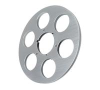Estink Bobine de Bande Vide en Alliage en Aluminium Durable pour Le Lecteur de Bande de Bobine, Conception de 6 Trous pour la Résistance à la Flexion, applicabilité Universelle (Silver)