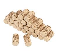 Estink Bouchons en Liège Naturel, 100 Pièces, 22 x 44 mm, pour Bouteilles de Vin, Stockage et Décoration