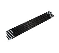 Estink Boucles de tente en fibre de verre, mât et double poteau, pour tente, bâche, auvent ou Tarpaulin, 7 sections par pièce (lot de 2)