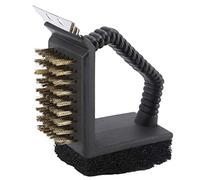 Estink Brosse de Nettoyage BBQ 3-en-1 en Acier Inoxydable, Multifonctionnelle pour Barbecue et Four, Kit de Nettoyage pour Grille